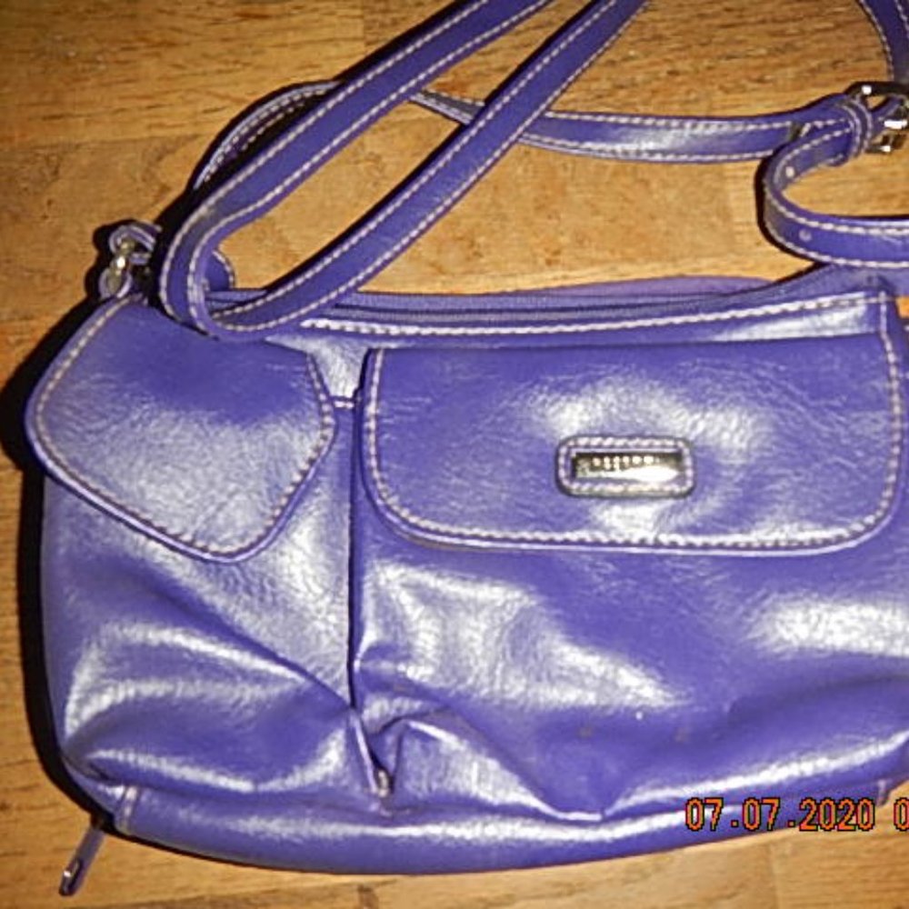 Small purple crossbody purse/ wallet